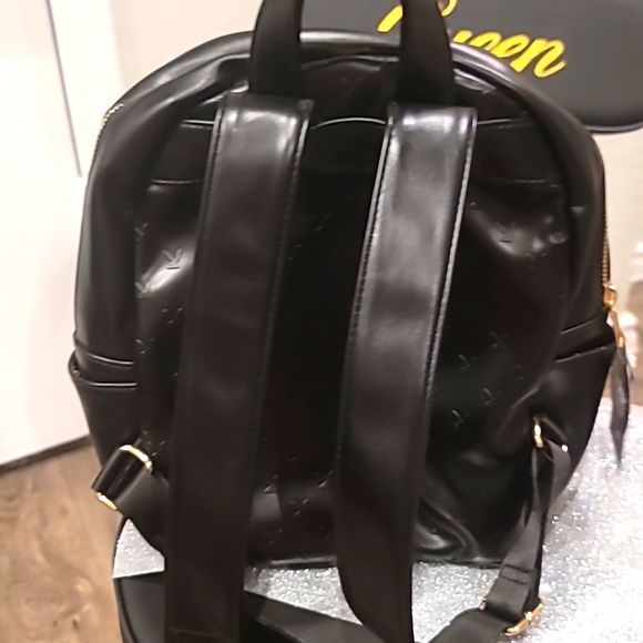 Playboy Black Embossed Playboy Bunny Mini Backpack main image 5